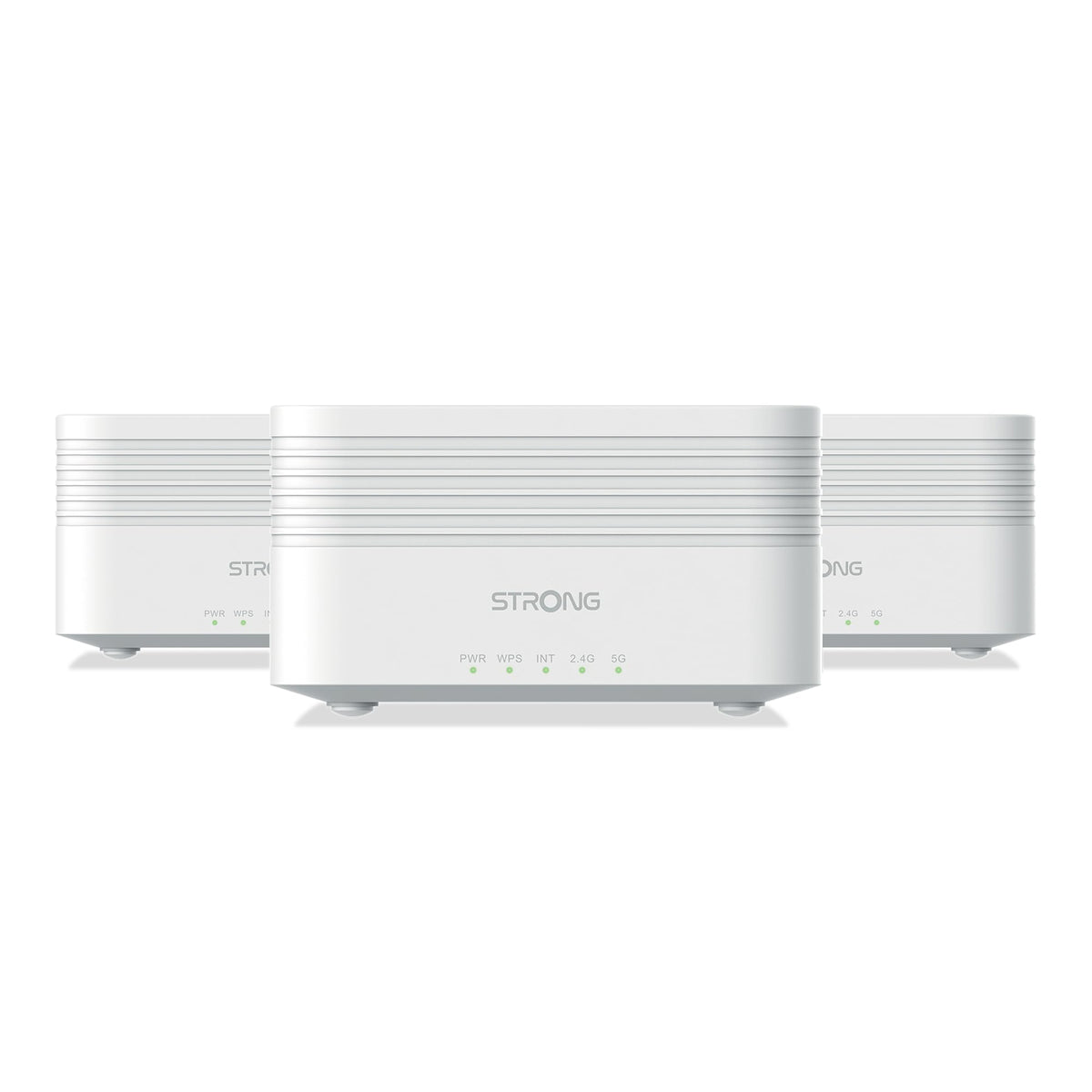 STRONG Atria Mesh AX3000 WiFi 6 Add-On Kit (3er-Packung) – Dual-Band Abdeckung, Gigabit-Ports, Weiß