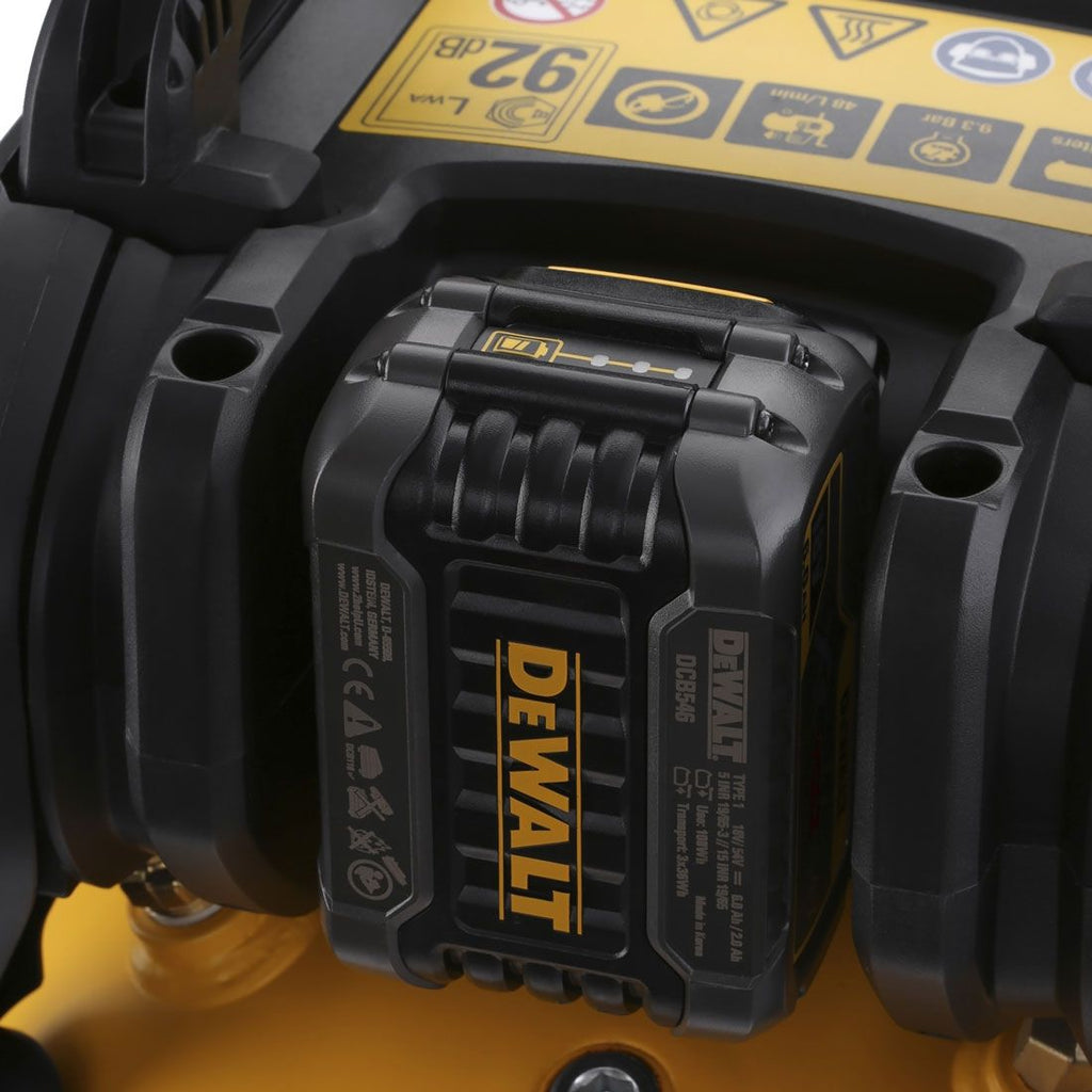 DeWalt DCC1054T2-GB 54v XR FLEXVOLT Akku 10L Luftkompressor inkl. 2x DCB546 Akkus